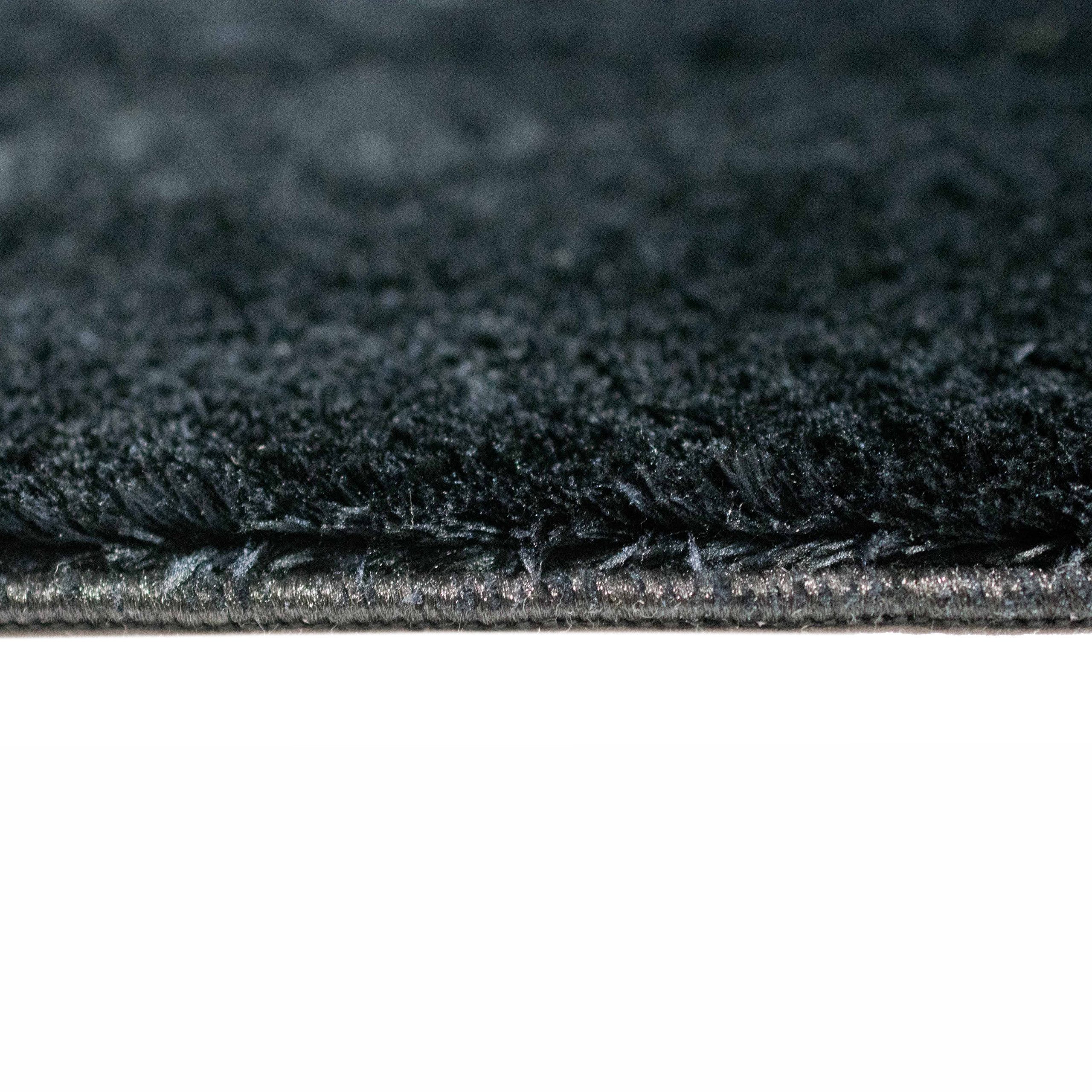 TeppichHome24 Flokati-Teppich Teppich Shaggy Flokati in schwarz, rechteckig