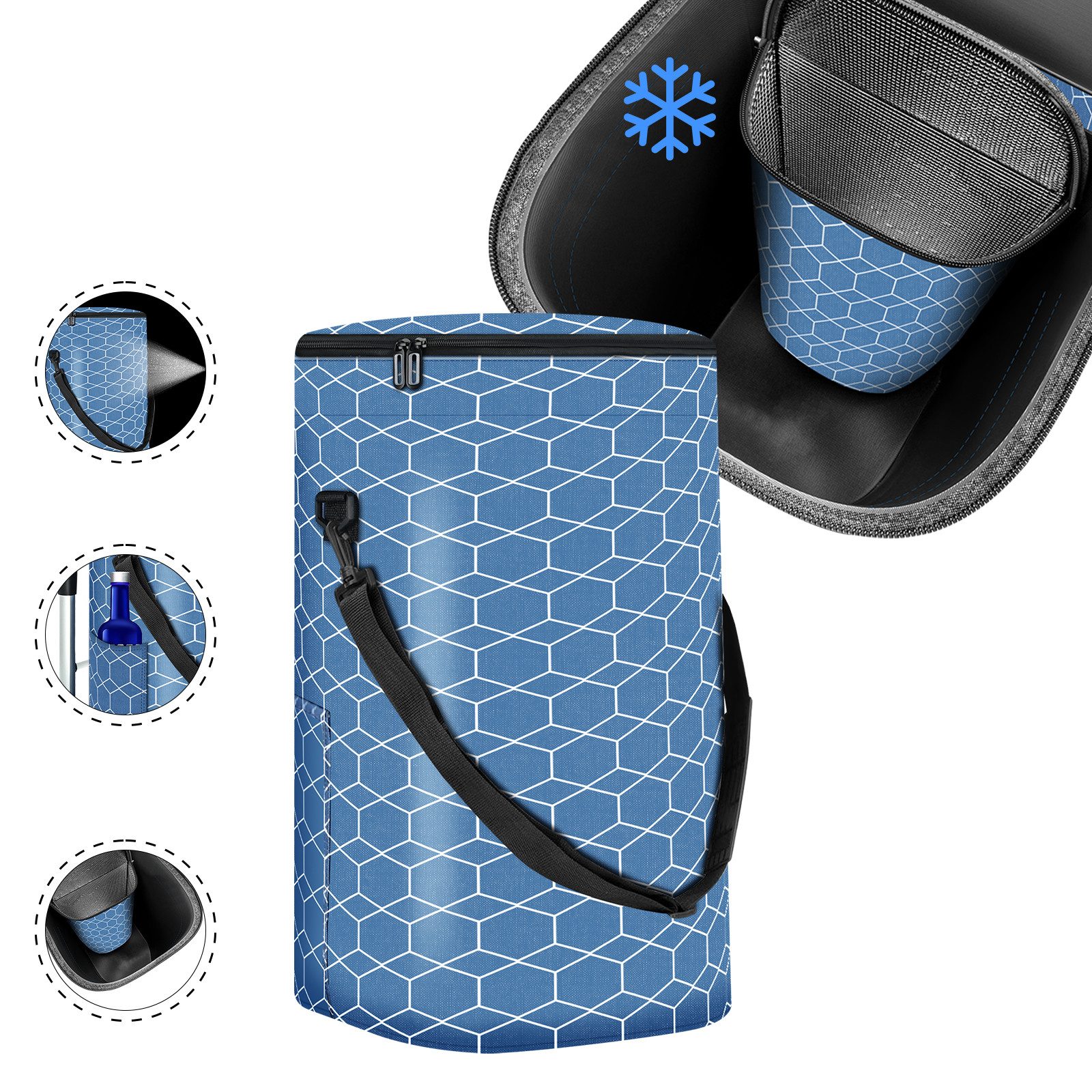 MODFU Einkaufstrolley 3in1 Einkaufsrollwagen Einkaufsbeutel Einkaufswagen günstig online kaufen