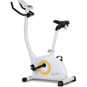 SportPlus Heimtrainer SP-HT-9510-W-iE, Heimtrainer, Riemenantrieb, Bremssystem mit 24 Widerstandsstufen