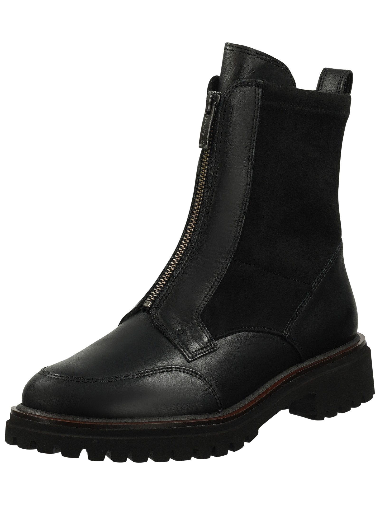 Stiefelette Leder/Textil Stiefelette