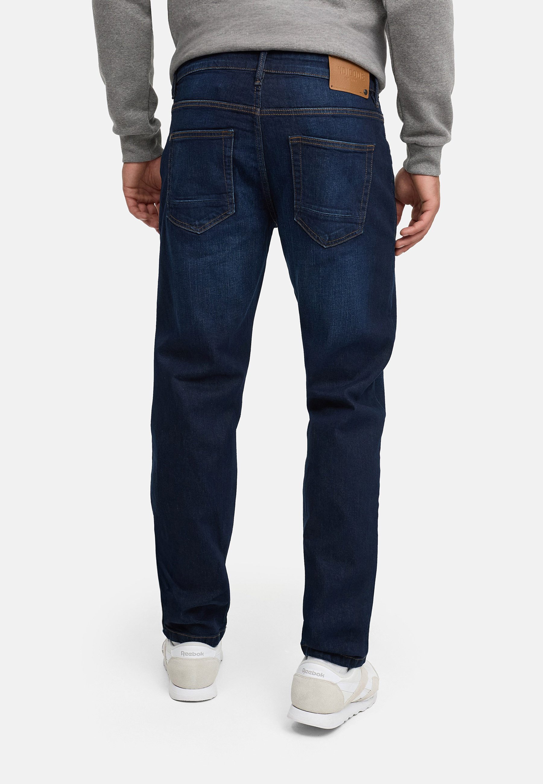 Indicode Regular-fit-Jeans Herren Texas Jeanshose Hose Herrenhose Jeanshose im Five-Pocket Stil