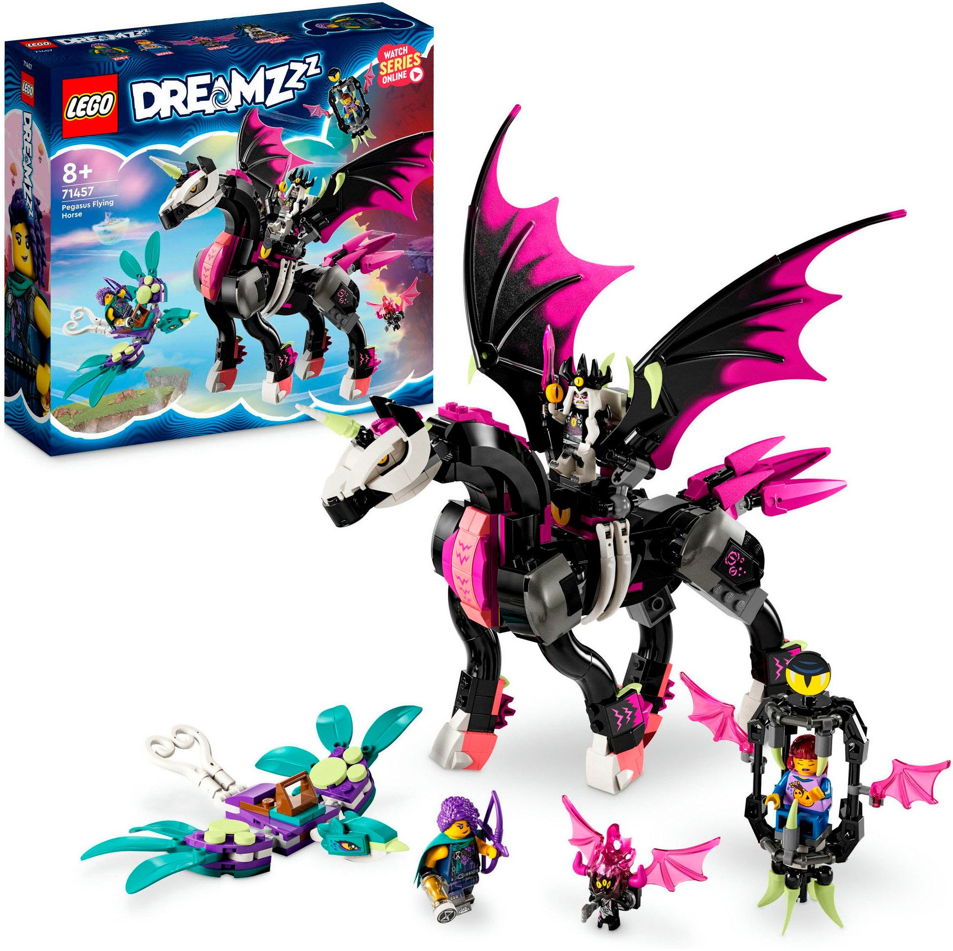 LEGO® Konstruktionsspielsteine Pegasus (71457), LEGO® DREAMZzz™, (482 St), Made in Europe