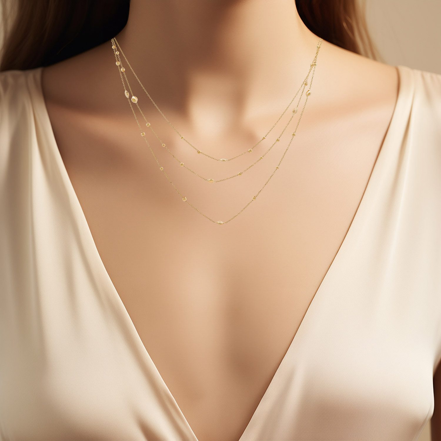 HOPLO Goldkette Goldkette mit Elementen Armkette 1,1 mm 21 cm 585-14 Karat günstig online kaufen