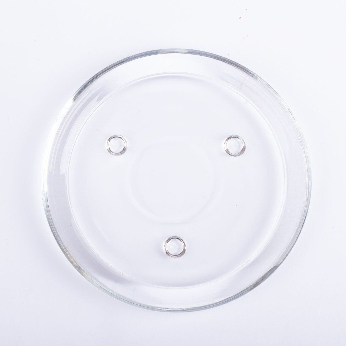 INNA-Glas Glasuntersetzer Runder Kerzenuntersetzer VINCENTIA aus Glas, klar, Ø14 cm