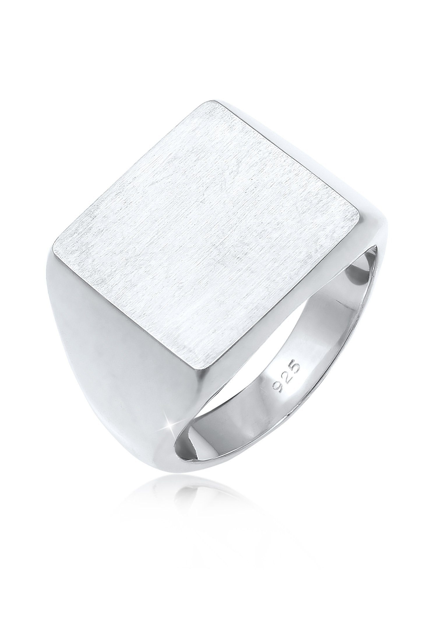 Siegelring Siegelring Quadrat 925 Sterling Silber