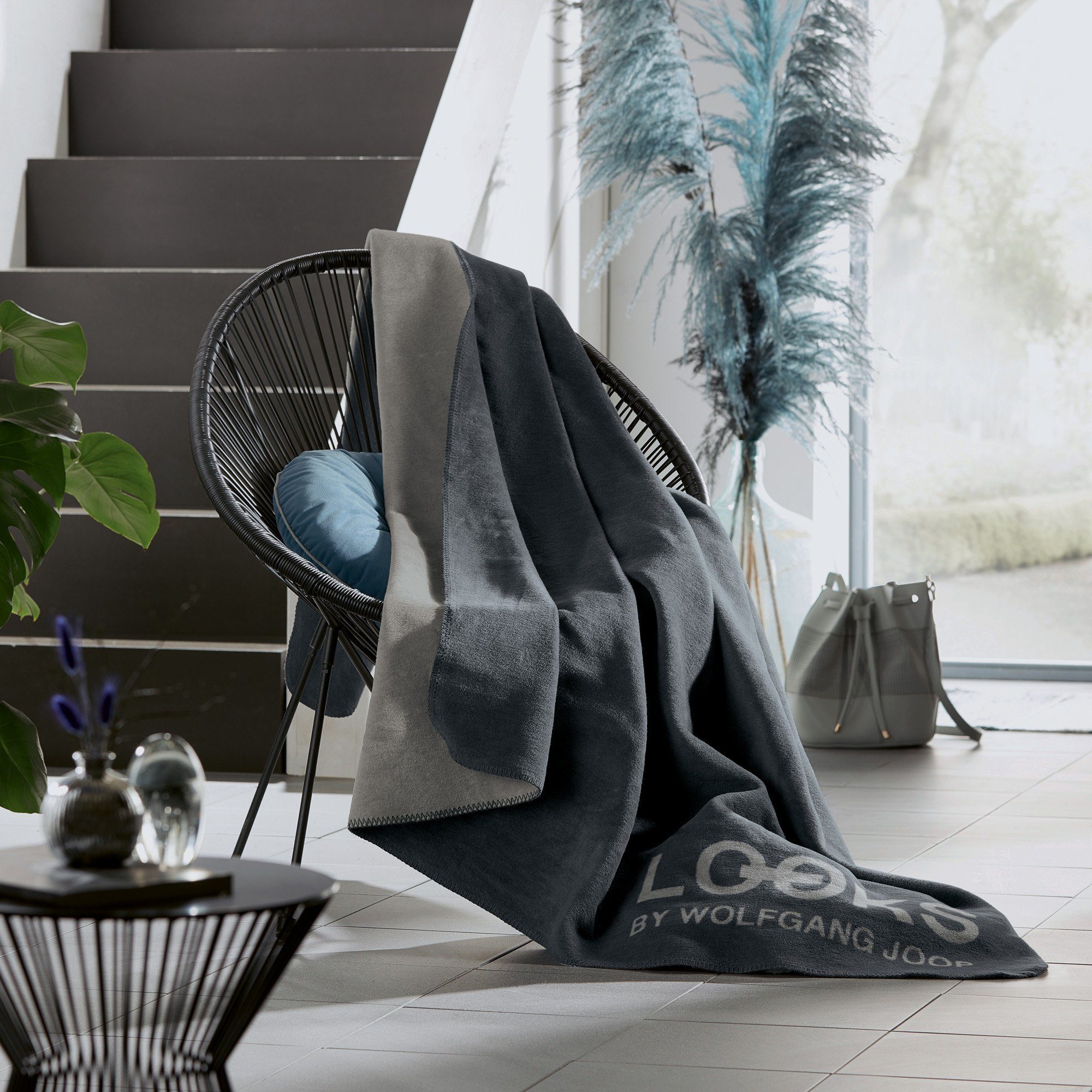 Wohndecke Wohndecke, LOOKS by Wolfgang Joop, Baumwollmischung Uni – Bild 2 von 2
