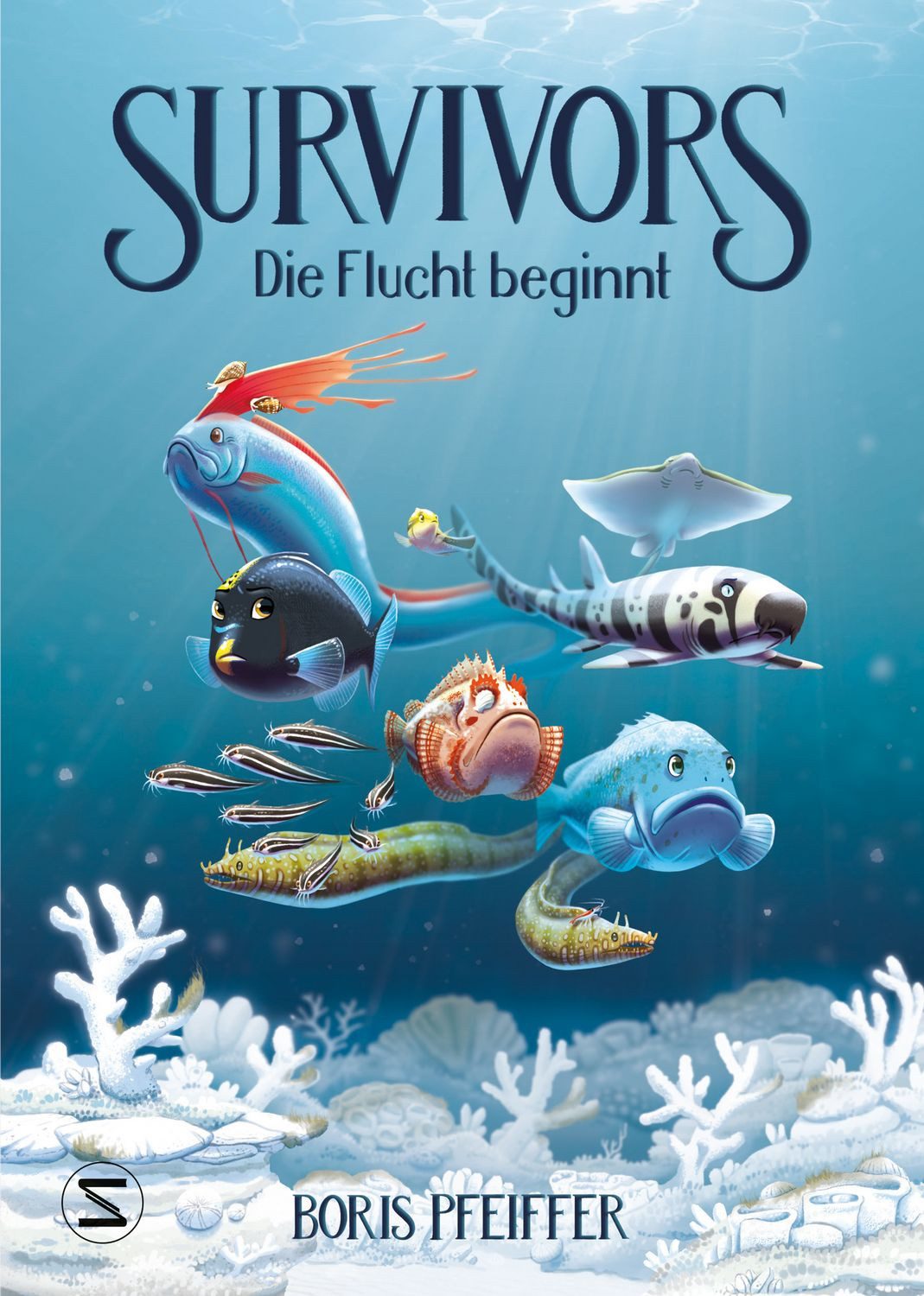 Survivors - Die Flucht beginnt / Boris Pfeiffer, Die Flucht beginnt, Tiefsee-Abenteuer mit viel Action, Für lesefaule Jungs ab 10 Jahren, Korallensterben und die Vernichtung des Lebensraums Meer, Autor von Drei ???