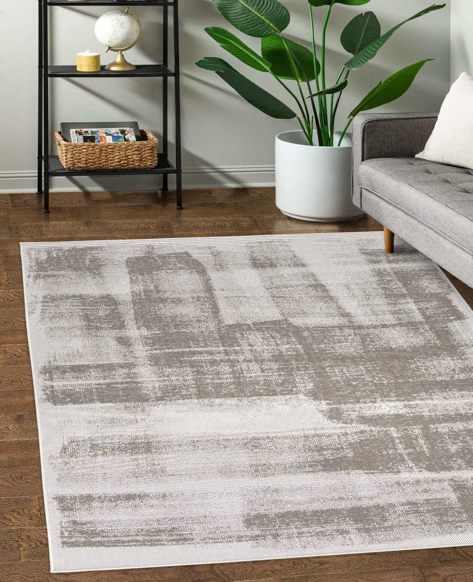 DomDeco Outdoorteppich In- & Outdoor Teppich JORIS Braun, 120 x 170 cm, Rechteckig, Wetterfest & UV-beständig, schimmelresistent