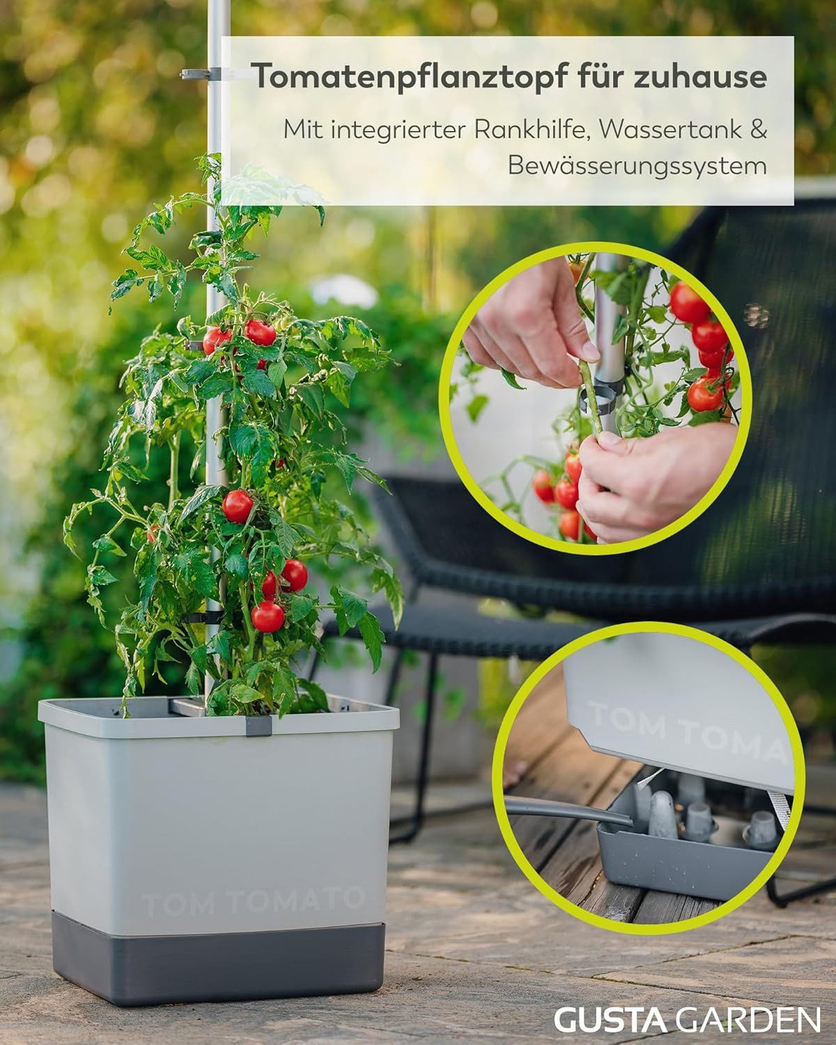 Gusta Garden Pflanzkübel TOM TOMATO (Tomatenpflanzset, günstig online kaufen