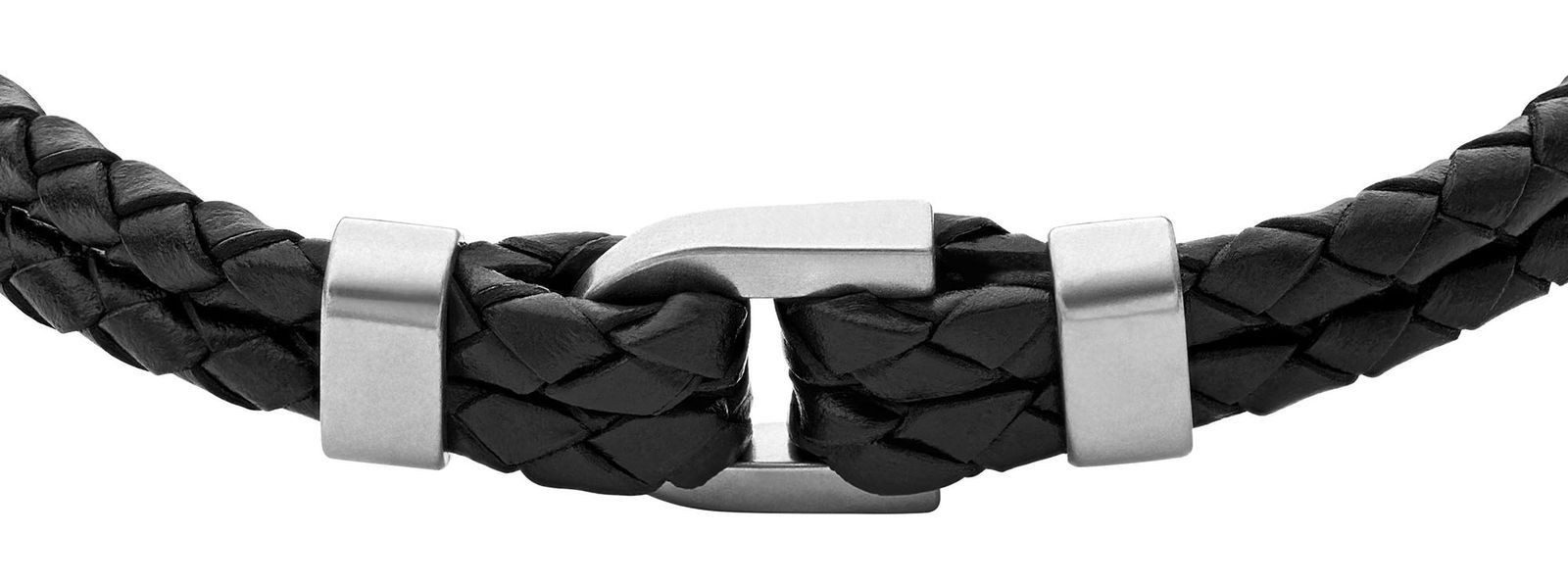 Fossil Lederarmband D-Link Leather Bracelet, aus echtem Leder