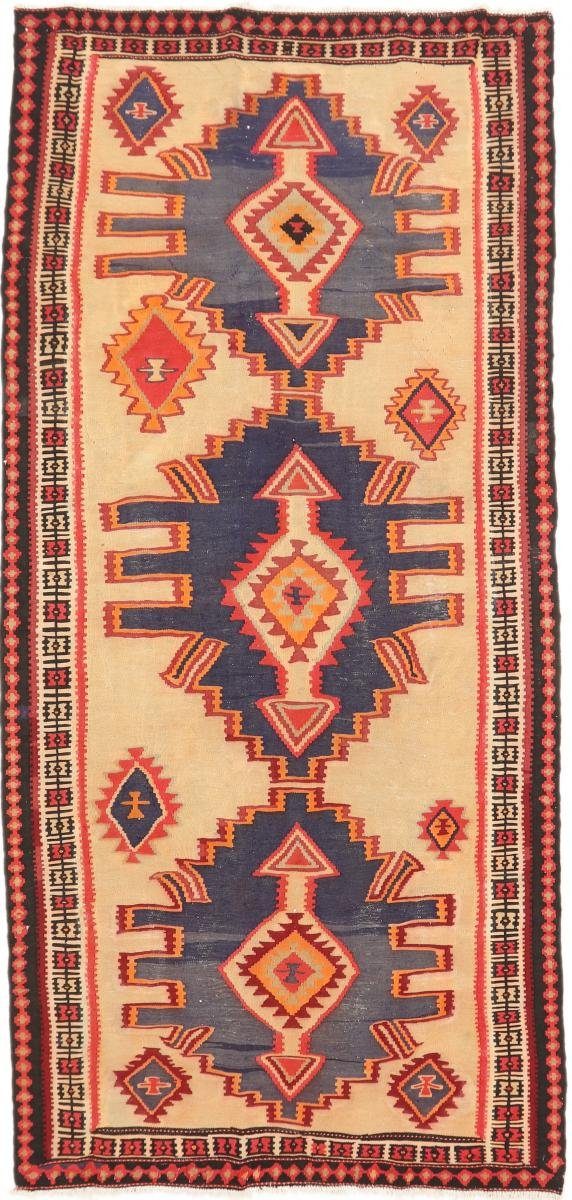 Orientteppich Kelim Fars Azerbaijan Antik rechteckig, Handgewebter Nain Orientteppich, Trading, 150x320 mm Höhe: 4