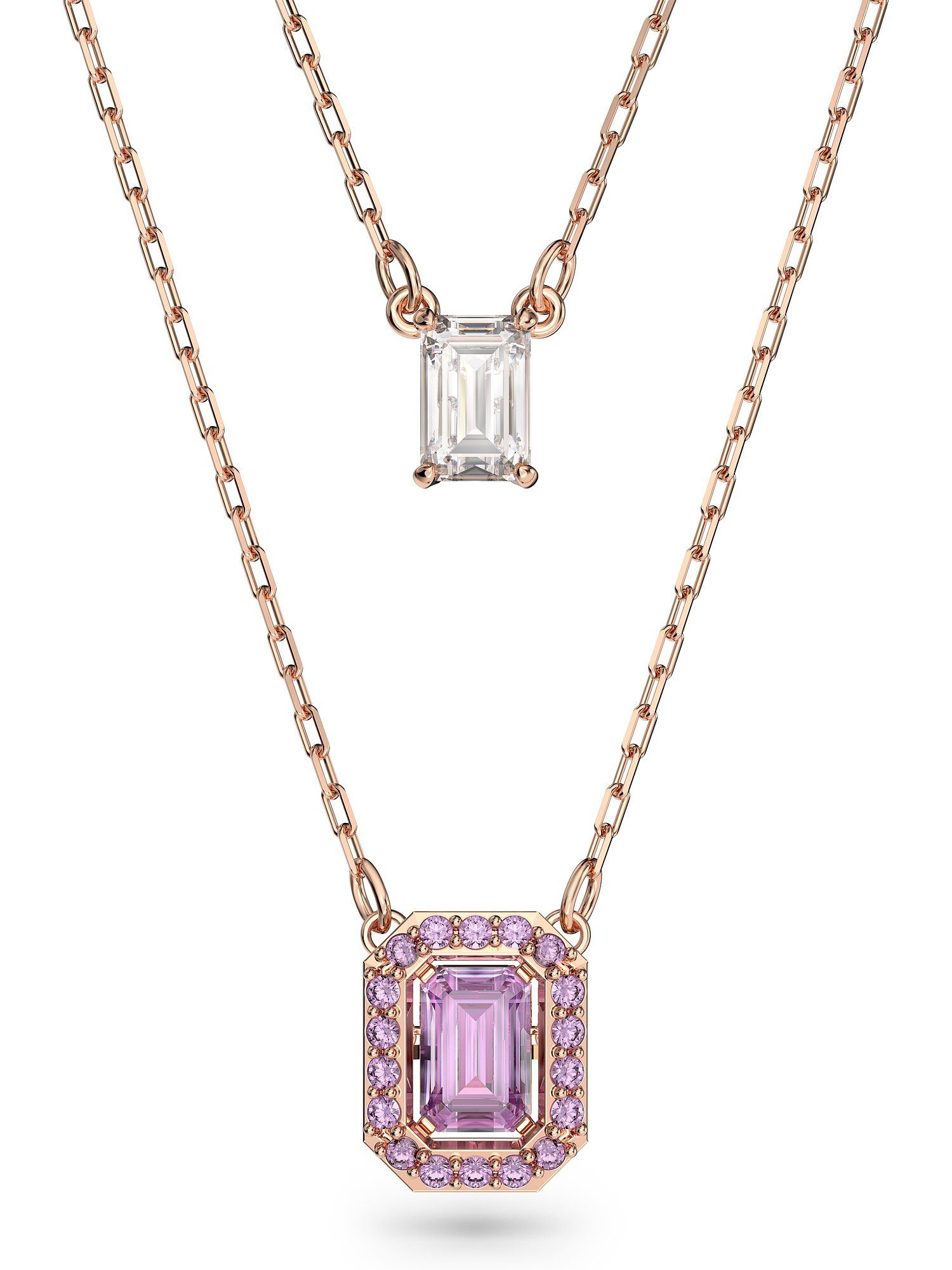 Swarovski Collier Swarovski Damen-Kette Metall Swarovski-Kristall