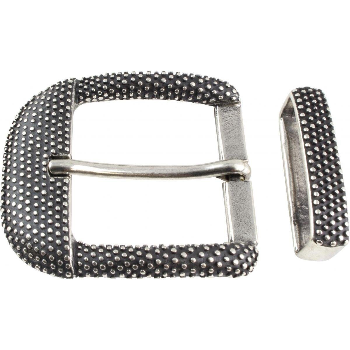 BELTINGER Gürtelschnalle mit Schlaufe 4,0 cm - Buckle Gürtelschließe 40mm - Dorn-Schließe - Gür (1-St)