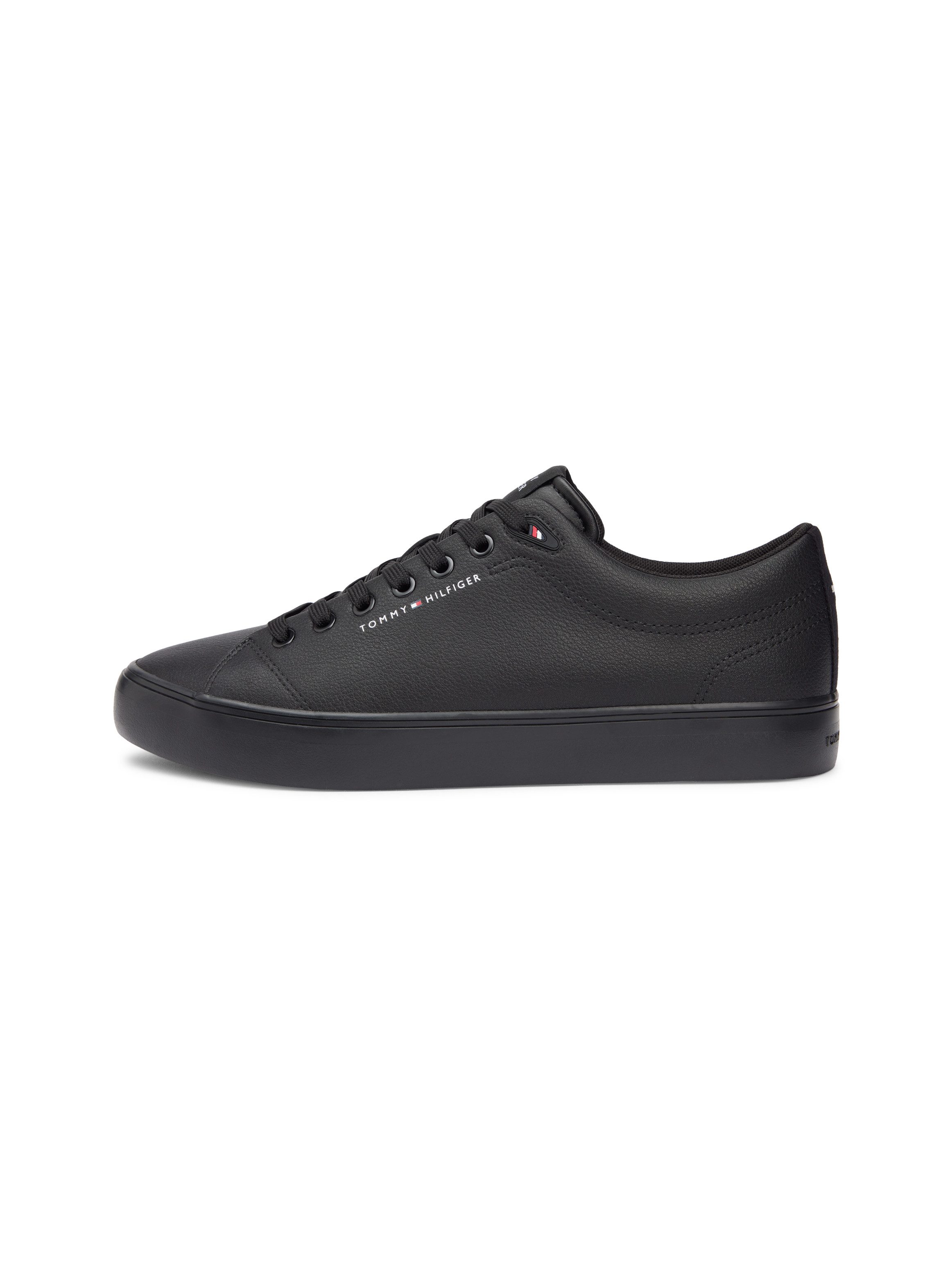 Tommy Hilfiger TH HI VULC CORE LOW LTH II ESS Sneaker, Freizeitschuh, Halbschuh, Schnürer in schmaler Form – Bild 5 von 5