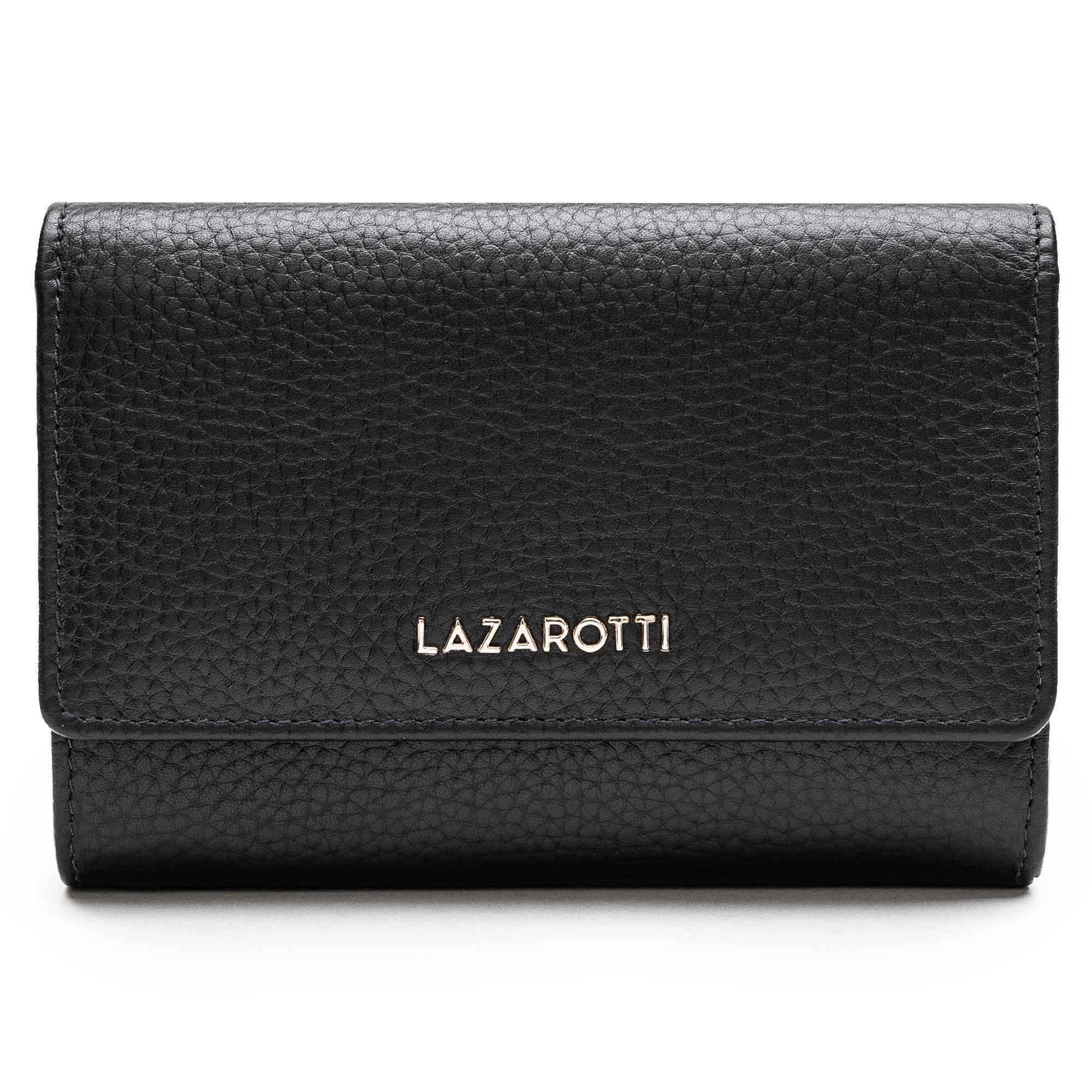 Geldbörse Lazarotti Leather, Bologna Leder black