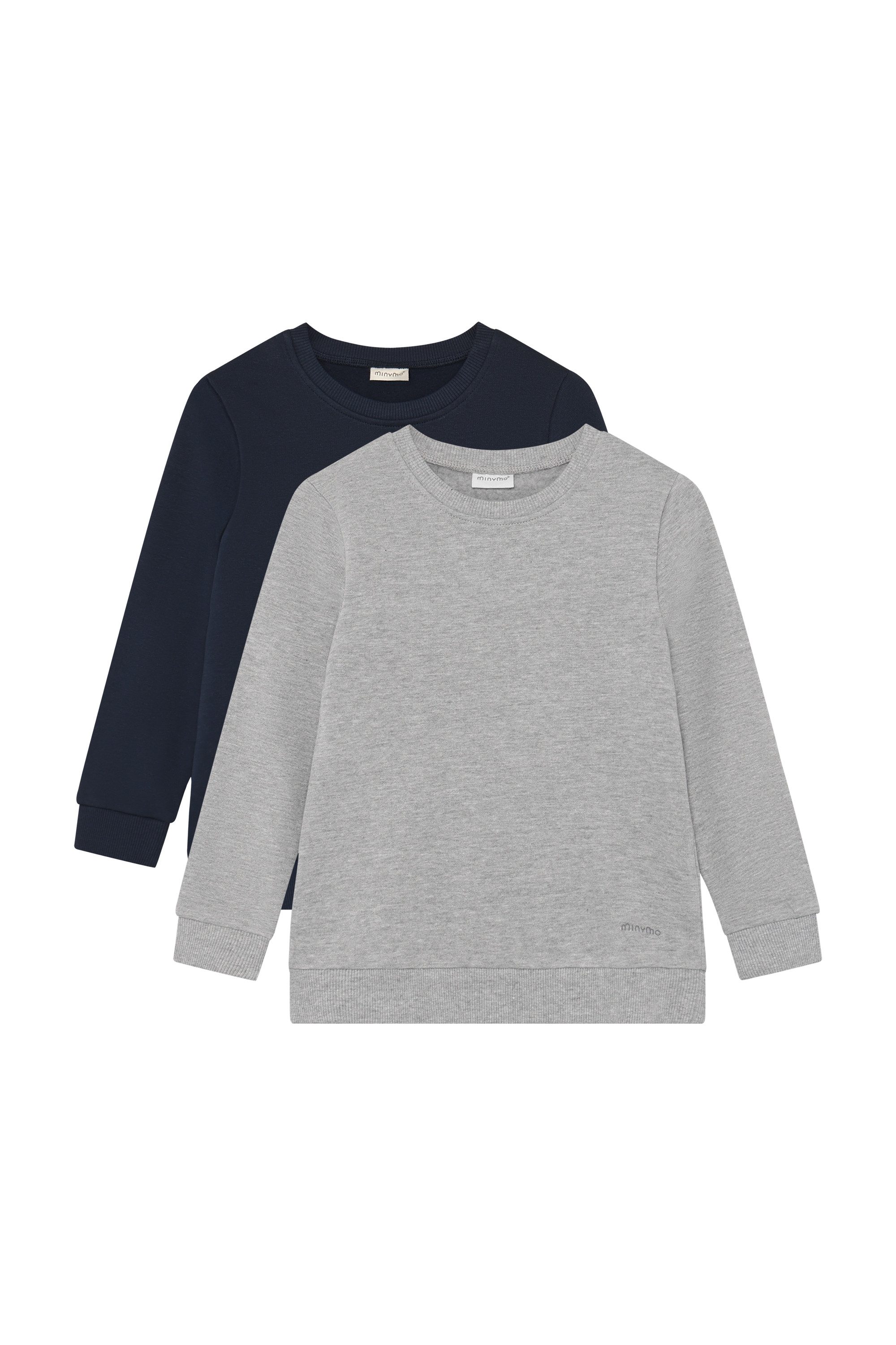 Minymo Sweatshirt MISweatshirt (2-tlg) 2er Pack Kuscheliges Sweatshirt