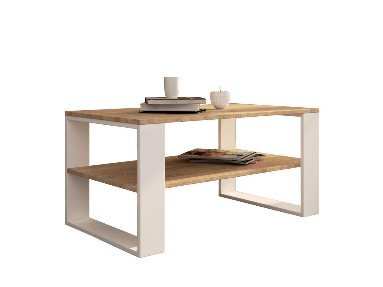 designimpex Couchtisch Design Couchtisch AA-111 mit Ablage Wohnzimmertisch Tisch Sofatisch, Funktionstisch, Wohnzimmertisch, Tisch, Esstisch, Sofatisch, Rollen