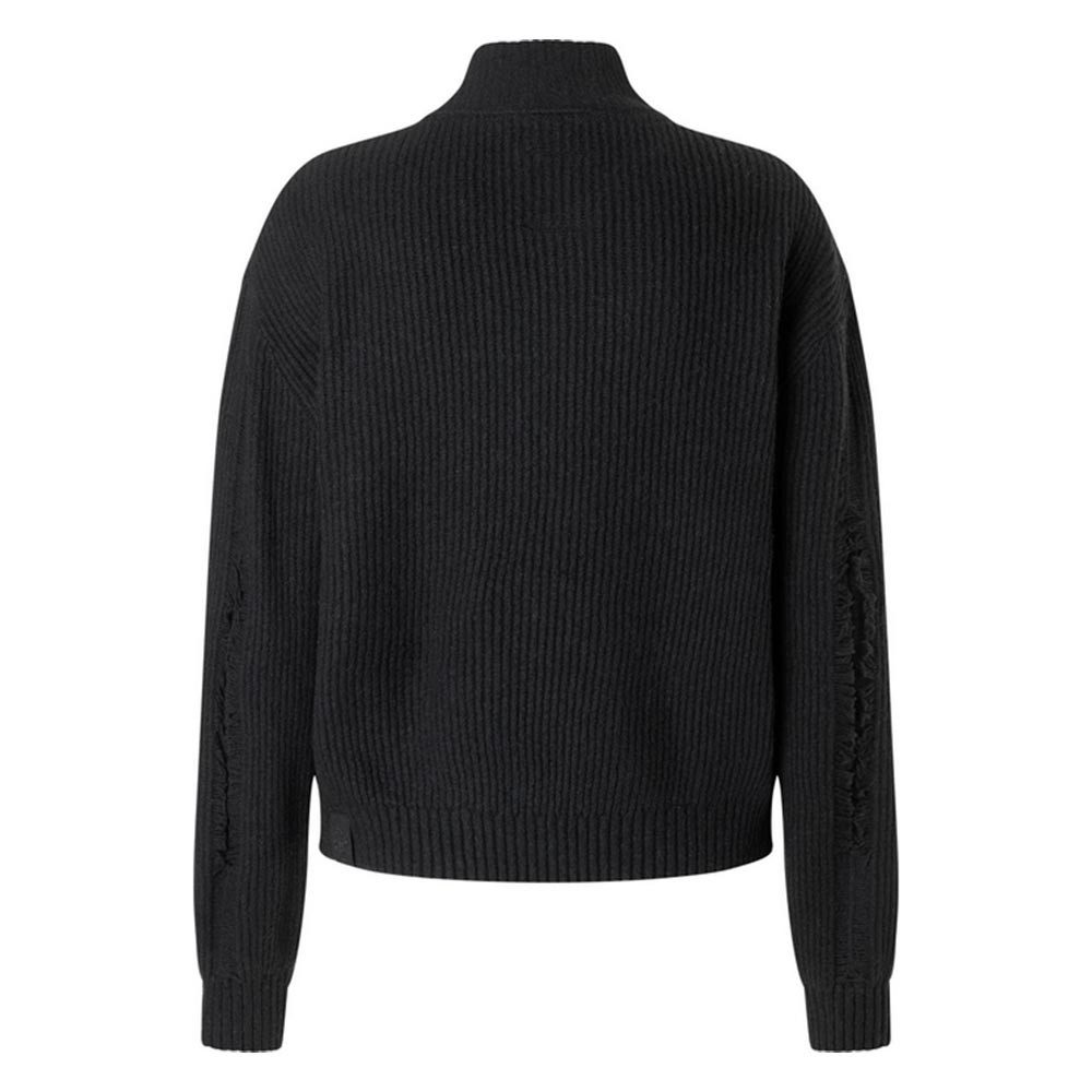 TIMEZONE Strickpullover Fray Mock Neck