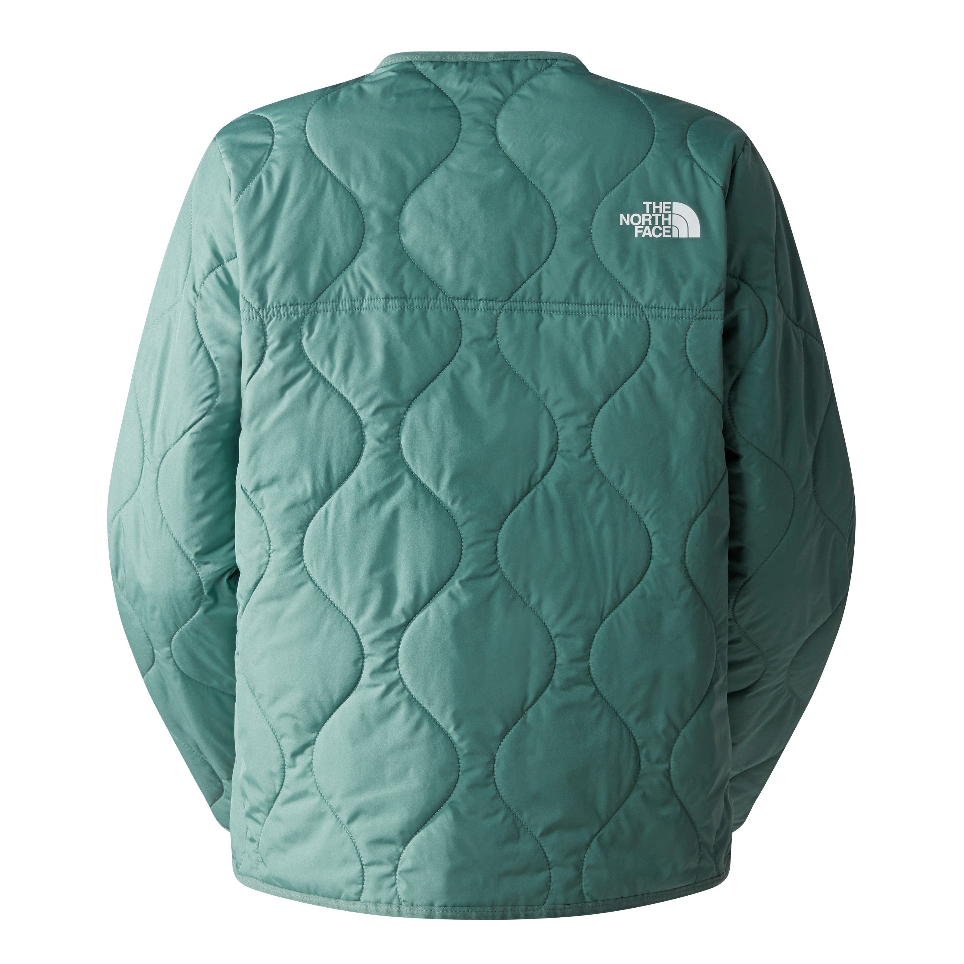 The North Face Logodrucken mit QUILTED Schlüsselbein green LINER auf Schulter AMPATO und Steppjacke W