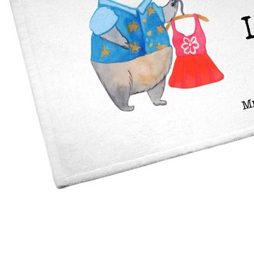 Mr. & Mrs. Panda Handtuch Modedesigner Leidenschaft - Weiß - Geschenk, Modeschöpfer, Kollegin, (1-St), Allseitig umsäumt