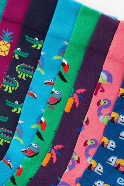 Next Kurzsocken Socken mit lustigen Mustern, 8er-Pack (8-Paar)
