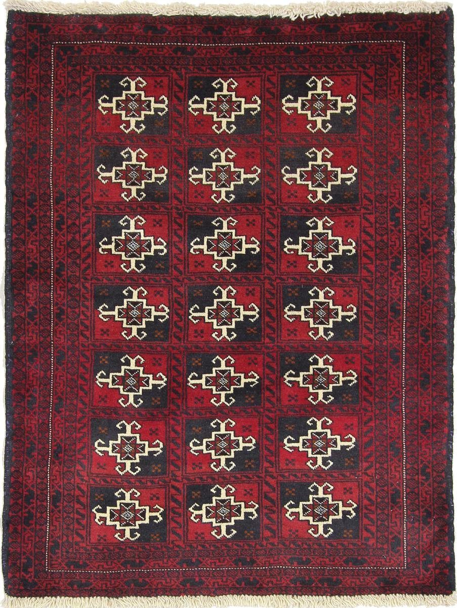 Orientteppich Belutsch 99x128 Handgeknüpfter Orientteppich / Perserteppich, Nain Trading, rechteckig, Höhe: 6 mm