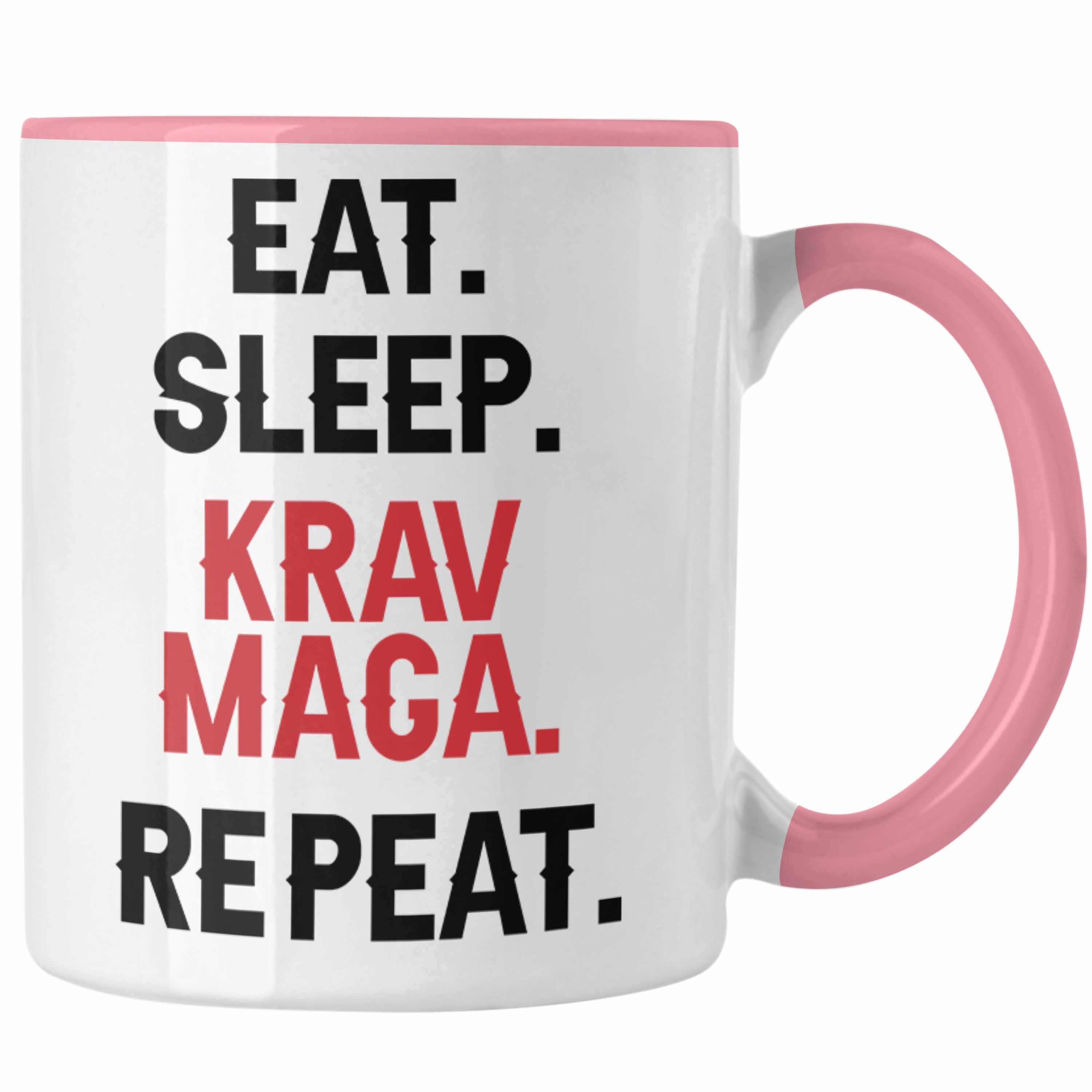 Trendation - Selbs Geschenkidee Geschenk Trendation Kampfsportler Krav Rosa Maga Tasse Tasse