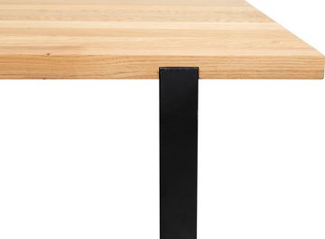 Home affaire Esstisch Erin, Tischplatte aus FSC zertifiziertes Massivholz in Eiche geölt