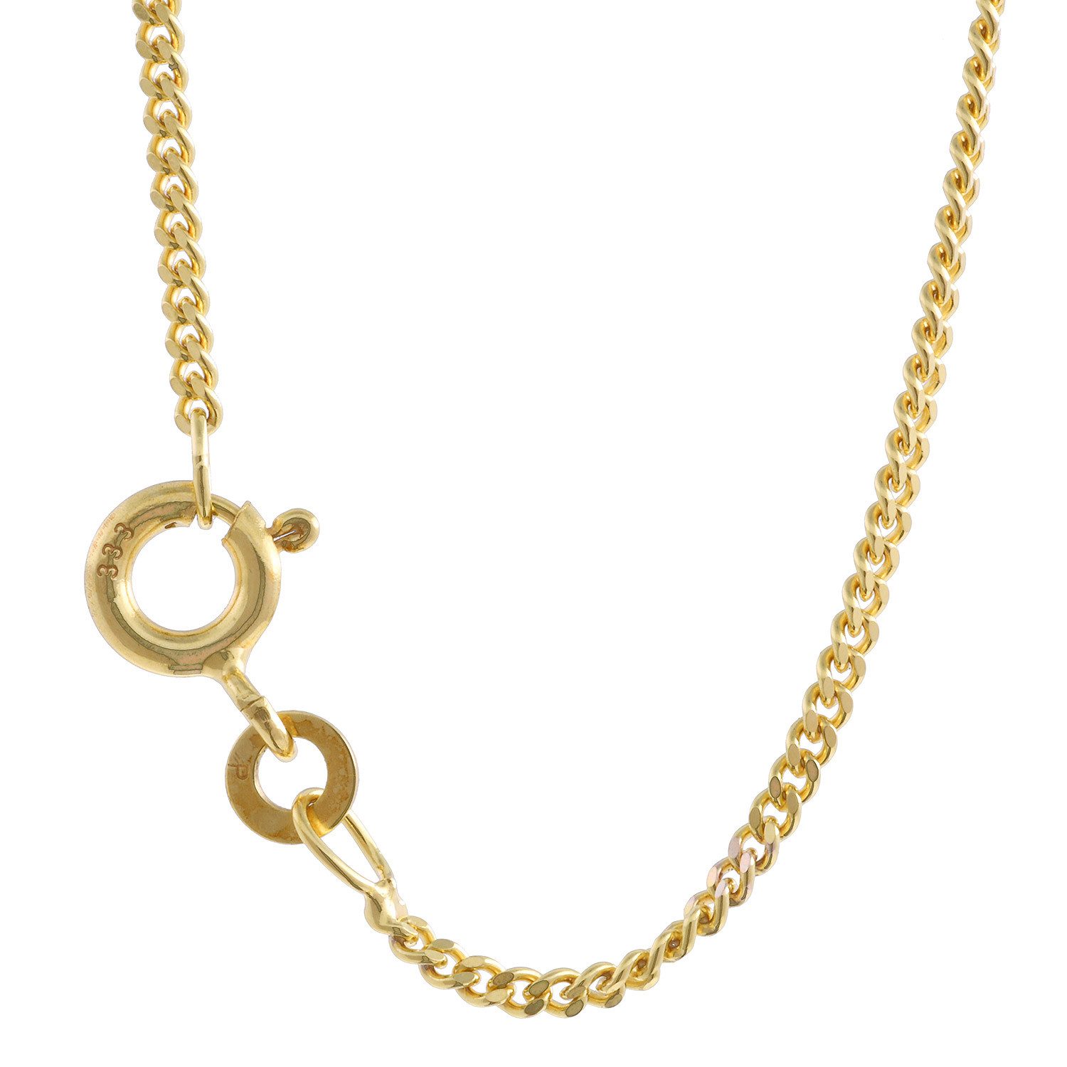Panzerkette Goldkette Panzerkette Länge 38cm - Breite 1,6mm - 333-8 Karat Gold