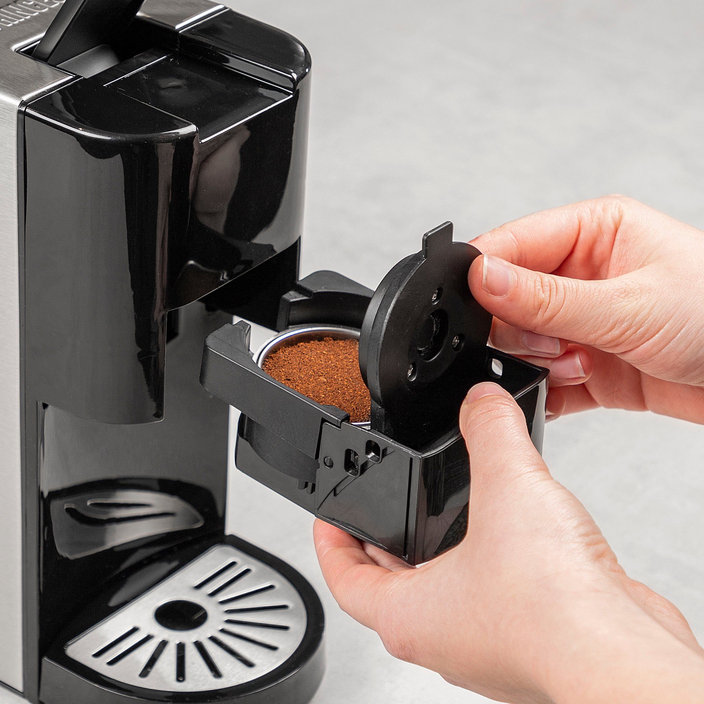 Kaffee, Pads, 1450 PRINCESS Kapsel-/Kaffeepadmaschine 249450, Kapsel, 4-in-1, Gemahlenen Watt