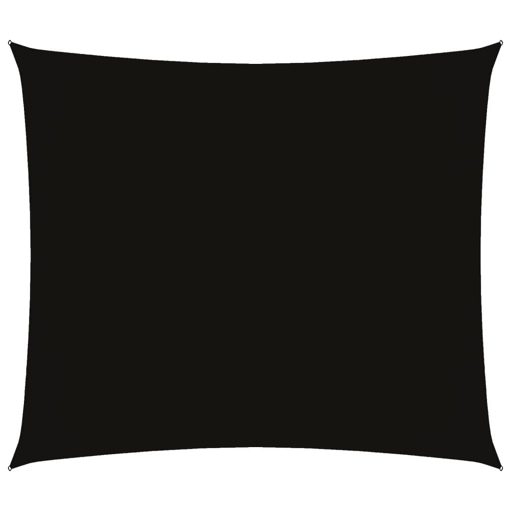 vidaXL Sonnensegel Sonnensegel Oxford-Gewebe Rechteckig 2,5x3 m Schwarz, (1-tlg)