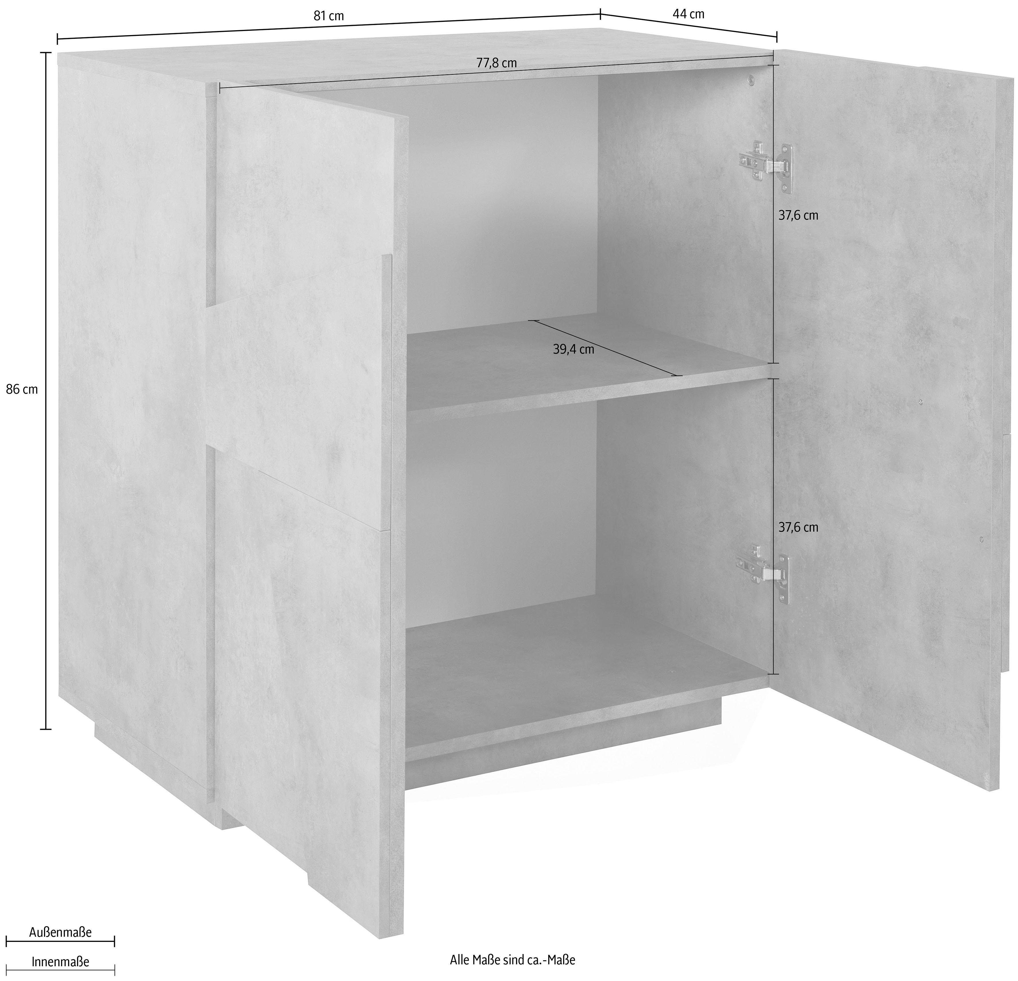 Home affaire Sideboard PING, Breite 80 cm