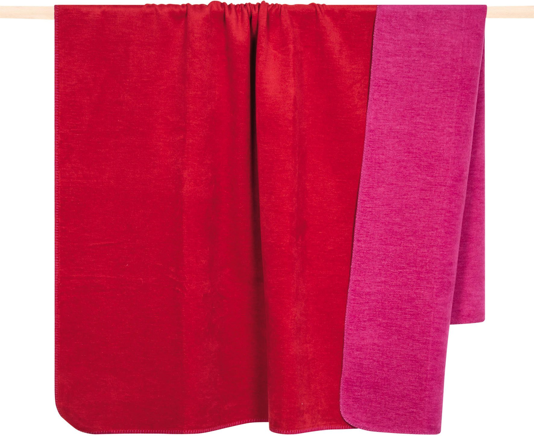 Wohndecke Hobart, PAD, Made in Europe, Wendefunktion, Uni Farben, 150x200 cm