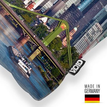 Kissenbezug, VOID (1 Stück), Sofa-Kissen Frankfurt am Main Stadt Skyline Reisen Urlaub Tourismus Landschaft Innenstadt Deutschland Banken Hochhäuser Hessen