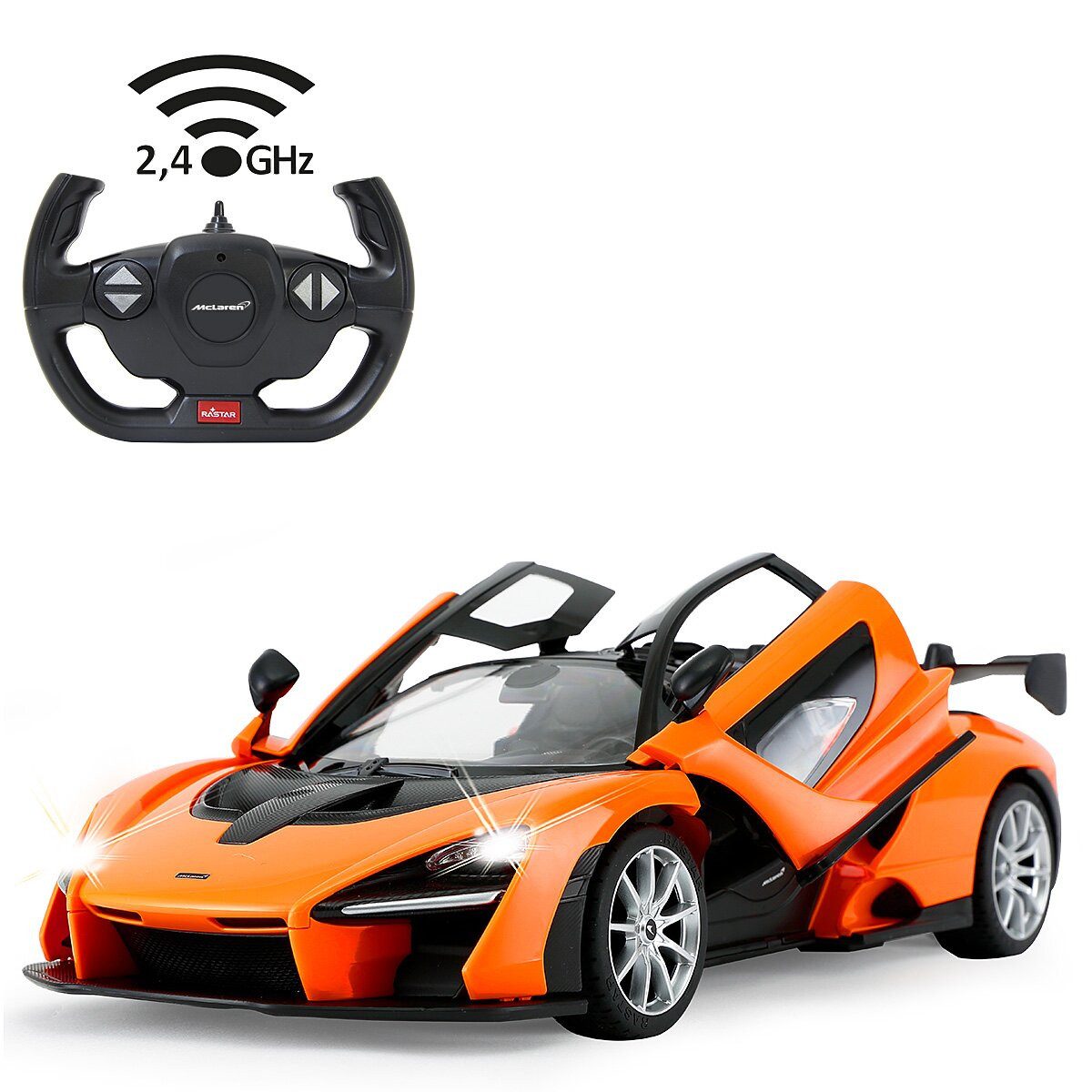 Jamara RC-Auto McLaren Senna 1:14 ferngesteuertes Auto, 2,4GHz für Mehrspielerbetrieb