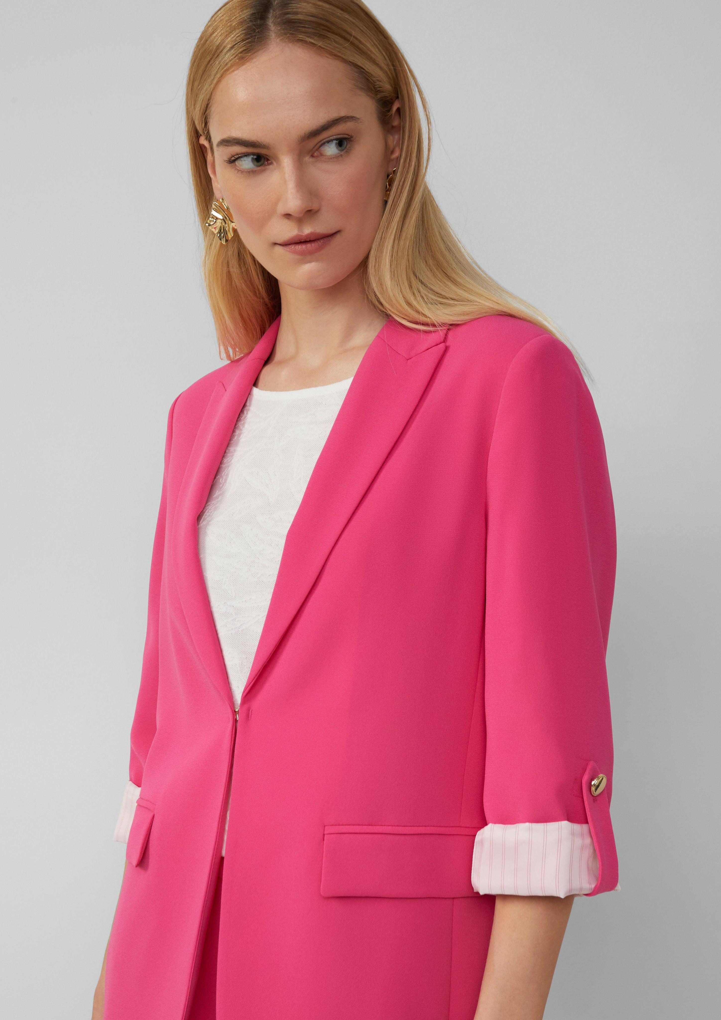 s.Oliver BLACK LABEL Jackenblazer Crêpe-Blazer mit günstig online kaufen