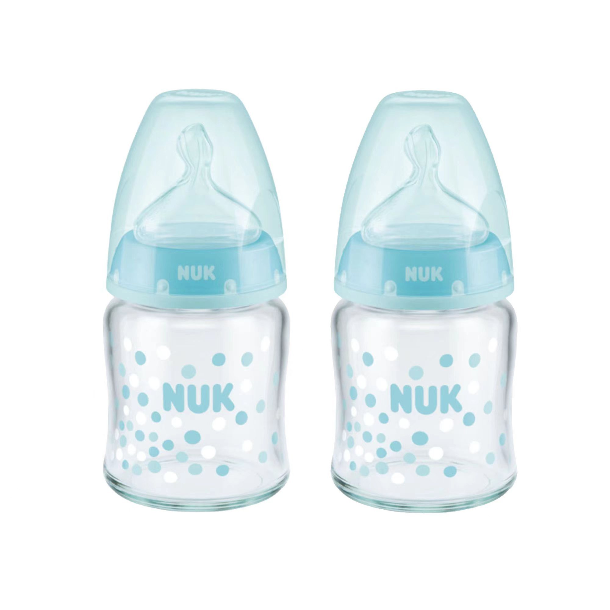 NUK Babyflasche NUK First Choice Glas-Babyflasche 120ml 0+ Sauger