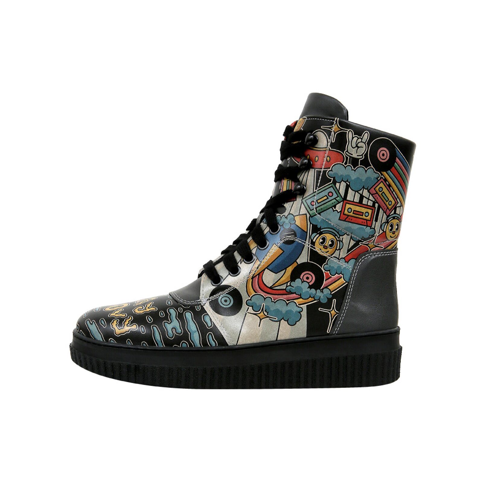 DOGO Future High Top Boots Stay Groovy Damen Stiefeletten Schnürboots Handg günstig online kaufen