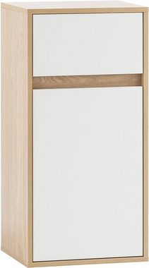Schildmeyer Unterschrank Mali, Breite 40 cm Holzdekor mit fühlbarer Struktur, Grifflose Türöffnung