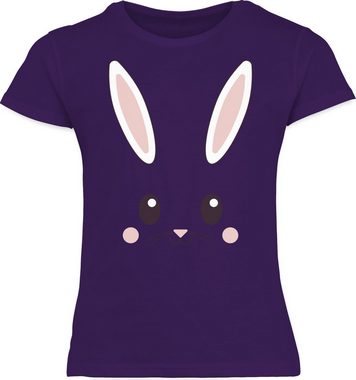Shirtracer T-Shirt Süßes Hasen-Gesicht Geschenk Ostern
