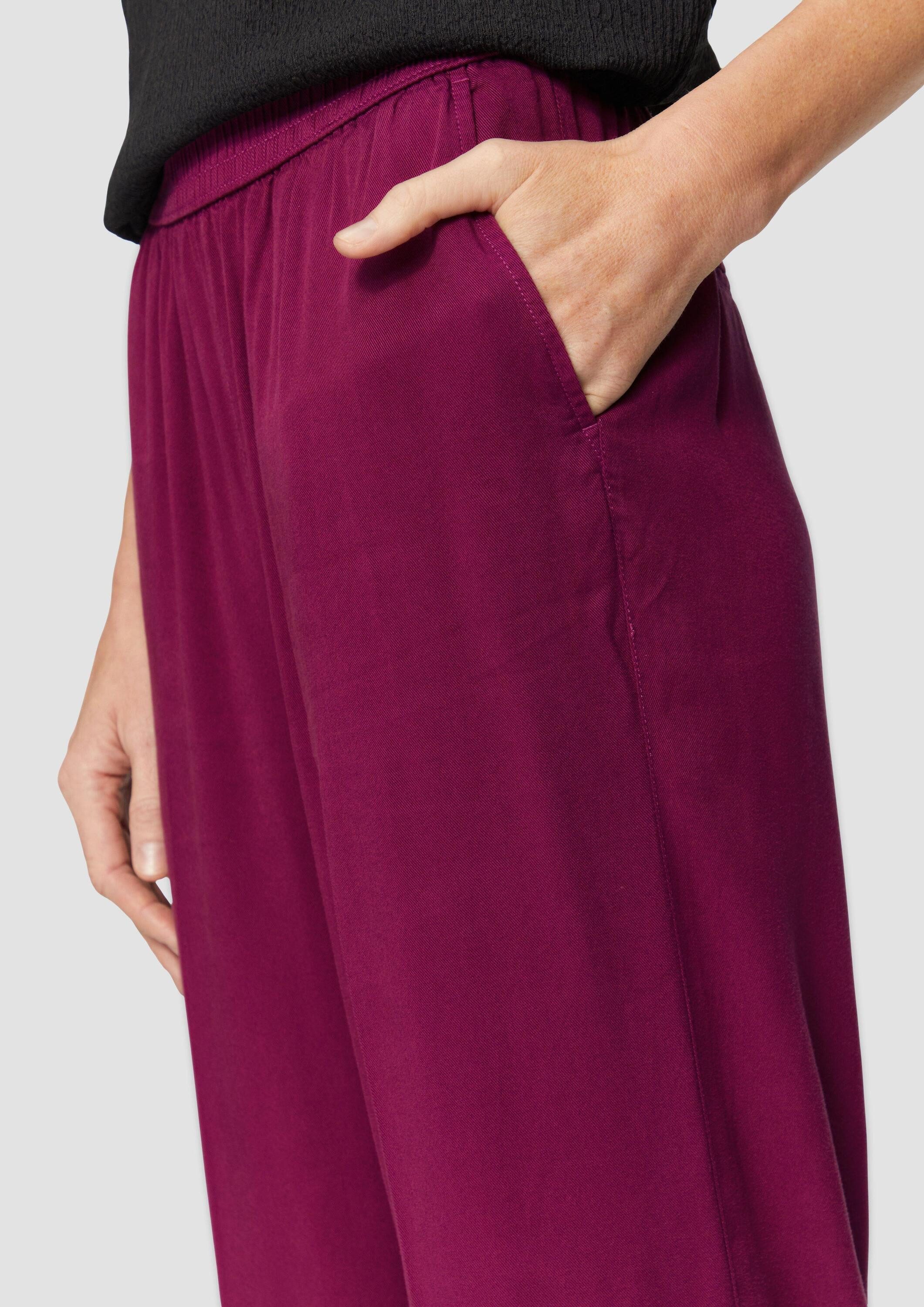 s.Oliver Chinos Hose Lyocellhose mit weitem Bein