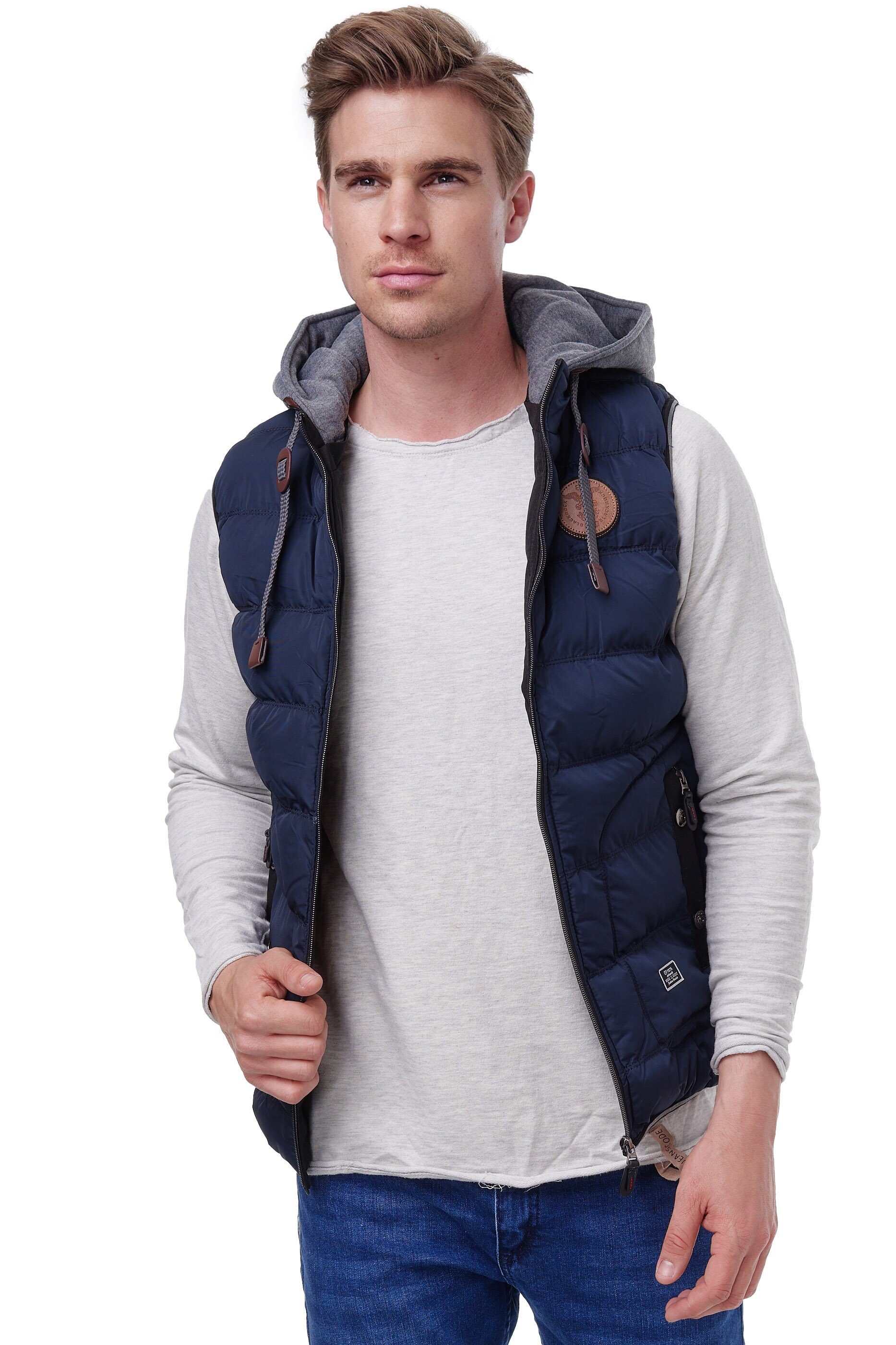BLACKROCK Steppweste BR1701 Herren Outdoor-Weste - Slim-Fit - Abnehmbare Kapuze – Bild 4 von 5