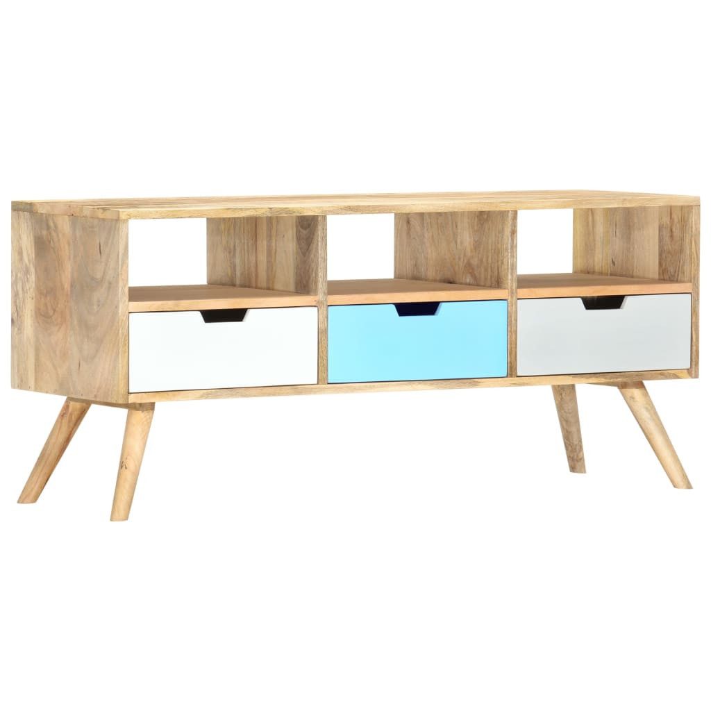 vidaXL TV-Schrank TV-Schrank 110×35×48 cm Massivholz