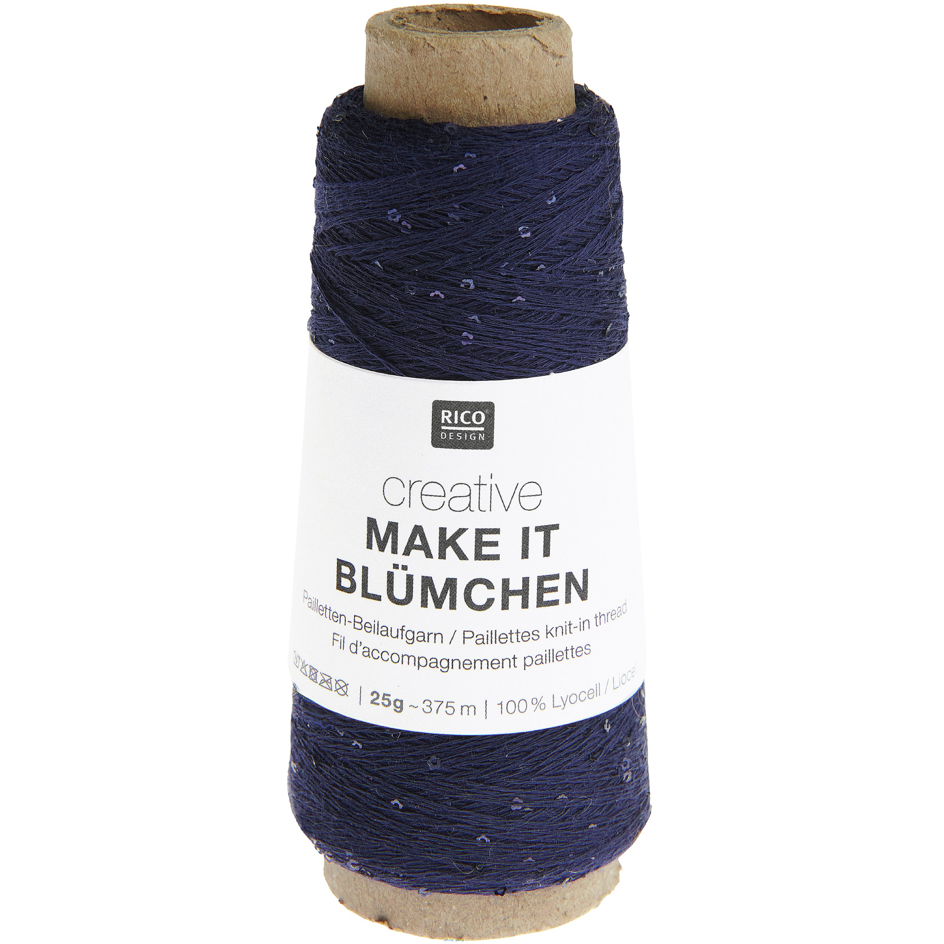 Rico Design Make It Blümchen Häkelwolle, 25 g, 375 m