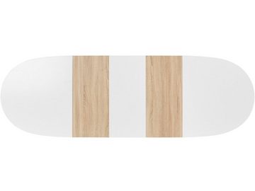 loft24 Esstisch Oswald, oval, erweiterbar bis 280 cm, Skandinavisches Design