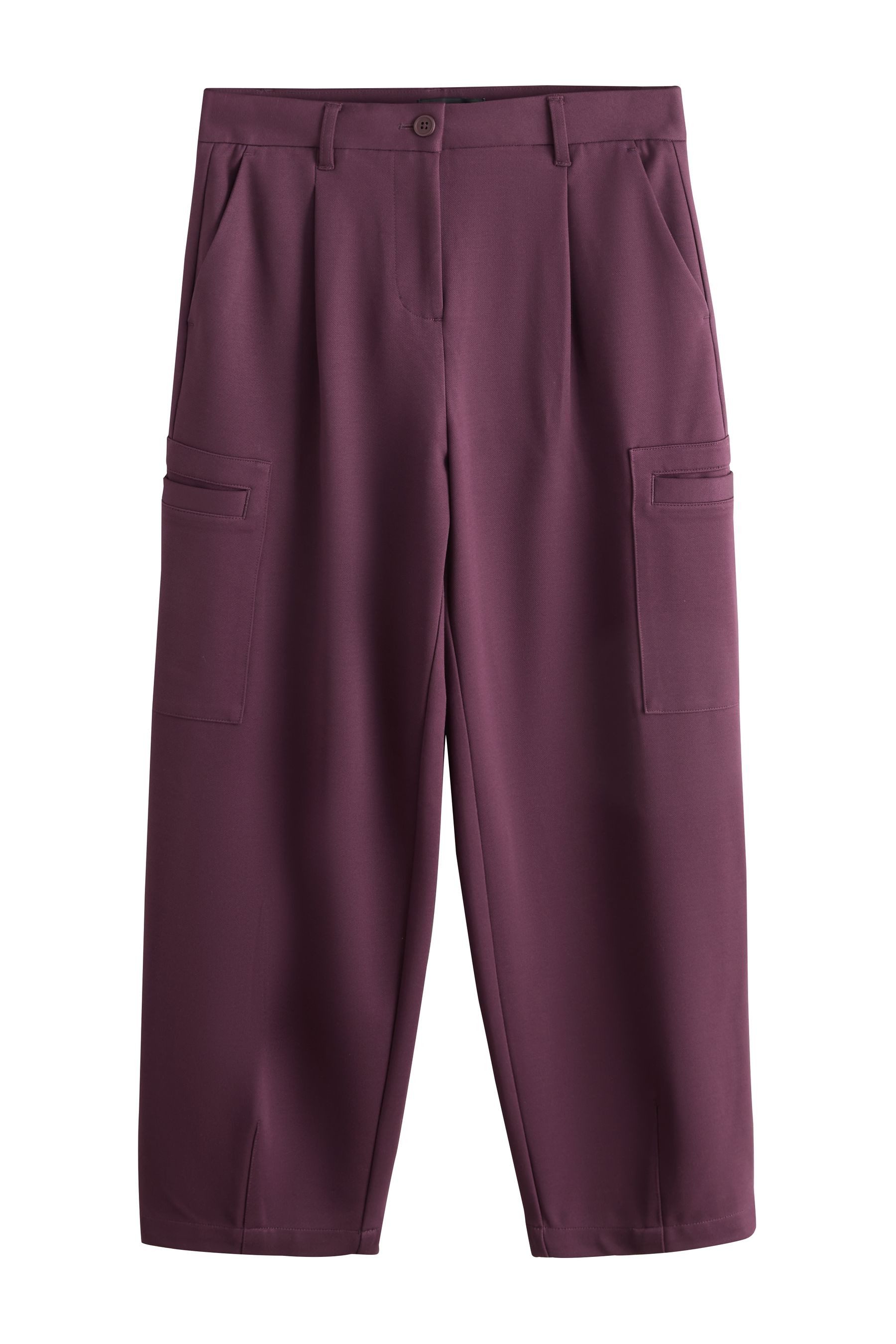 Next Cargohose Ponte-Cargohose mit Barrel-Beinschnitt (1-tlg)