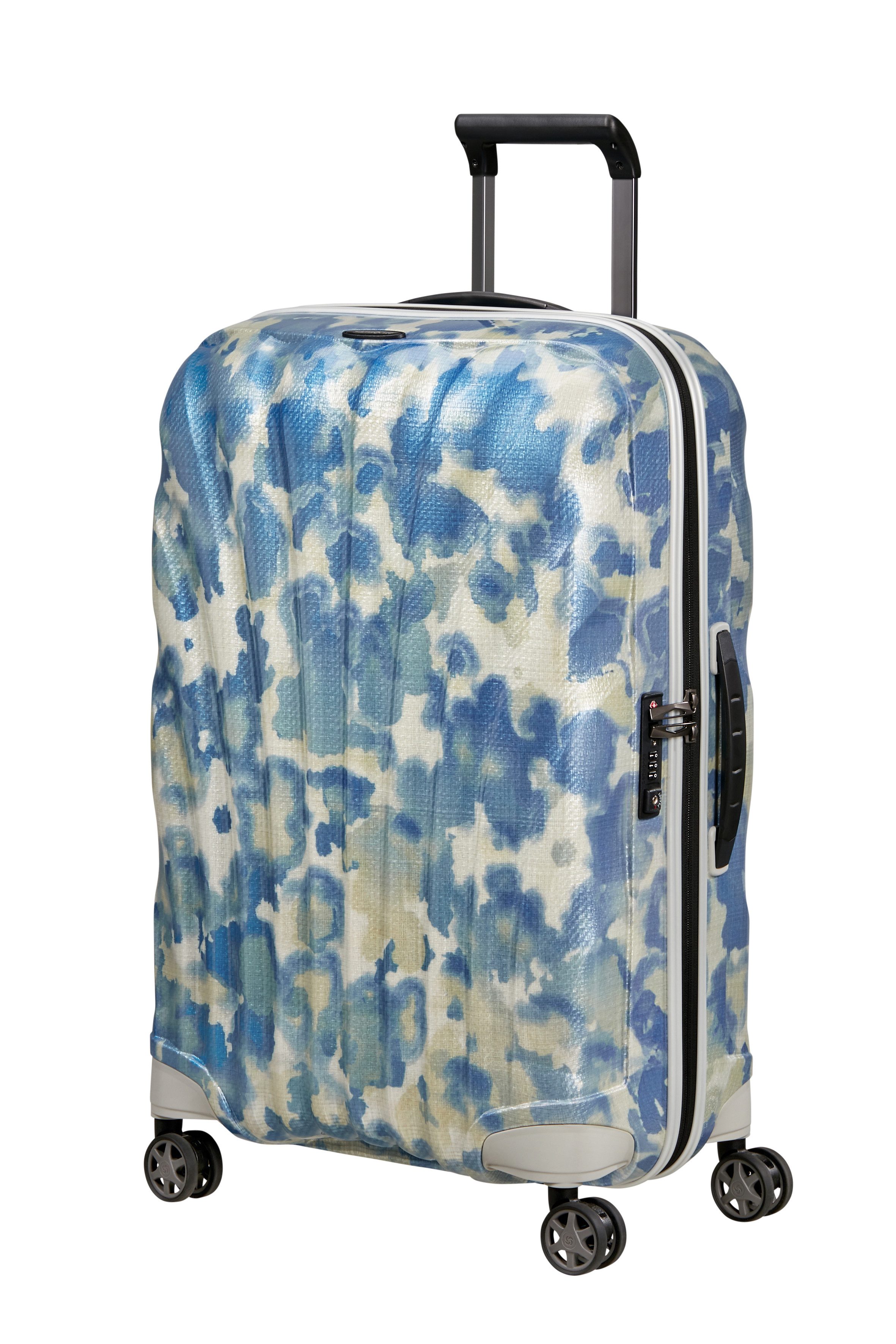 Samsonite Hartschalen-Trolley SPINNER, Farbedition "Drifted Clouds", Curv-Material, mind. 95% recyceltes PET