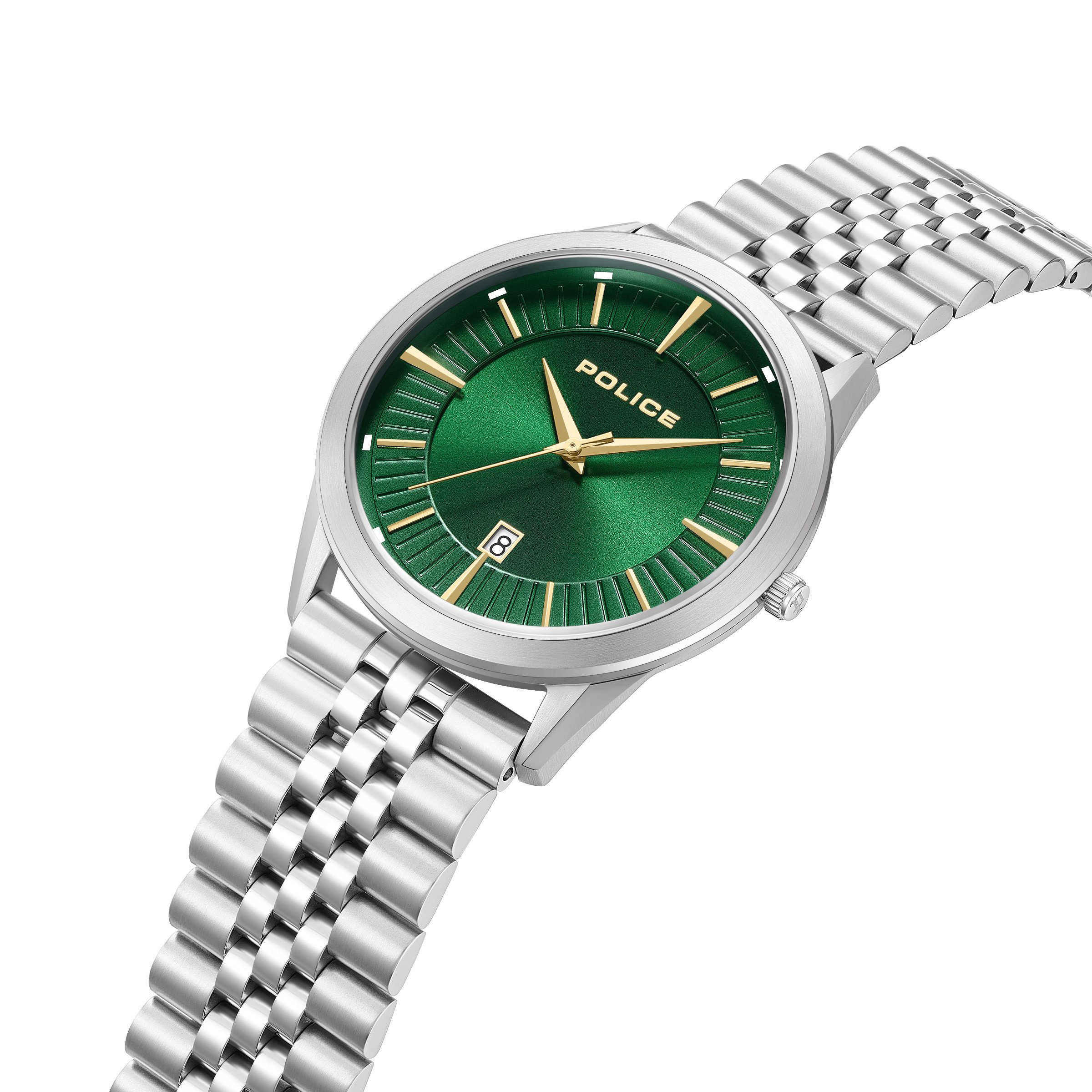 Police Quarzuhr Patriot PEWGG1530501, Armbanduhr, Herrenuhr, Edelstahlarmband, analog, Tag