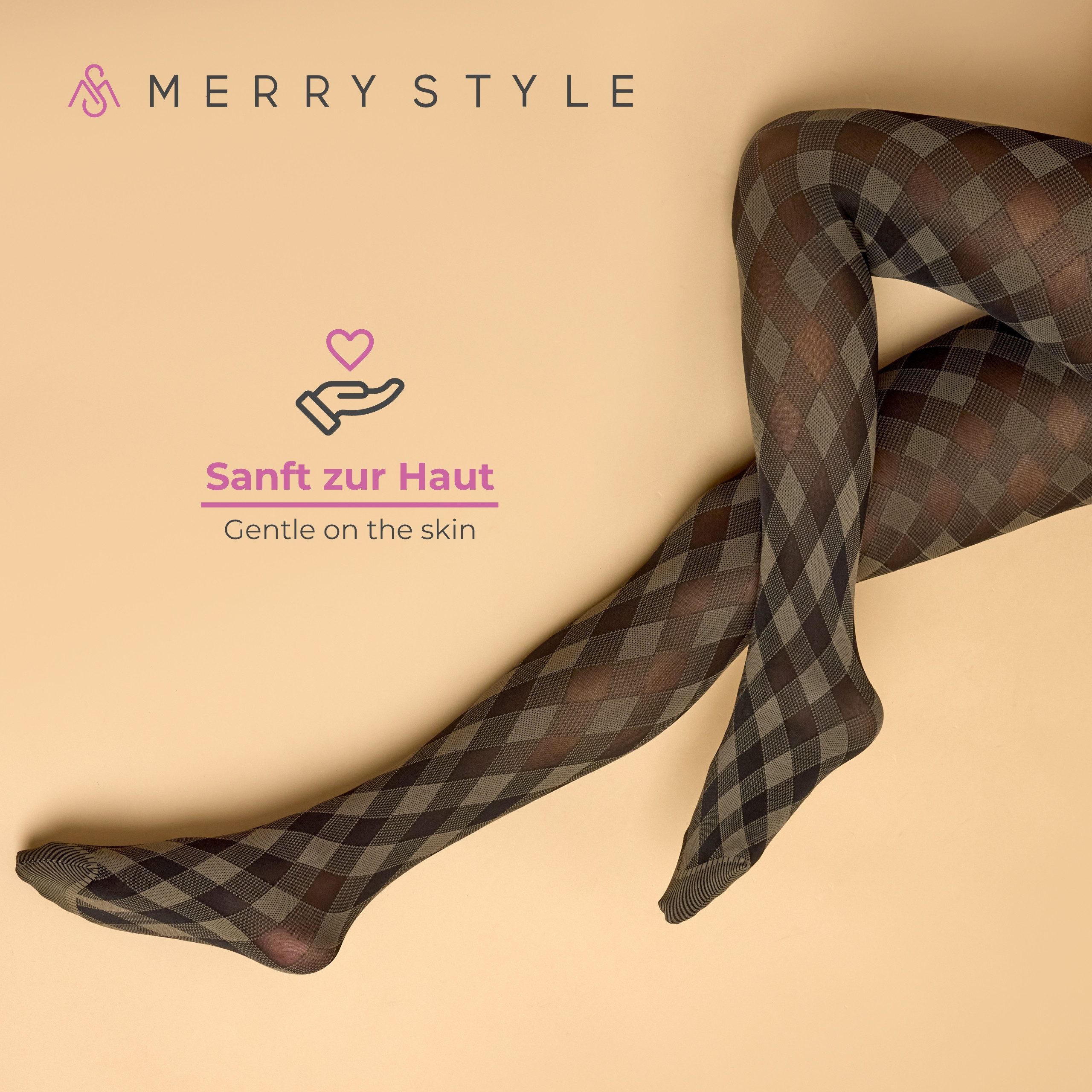 Merry Style Strumpfhose Damen blickdichte Strumpfhose MS 317 60 DEN 60 DEN (1 St) – Bild 4 von 5