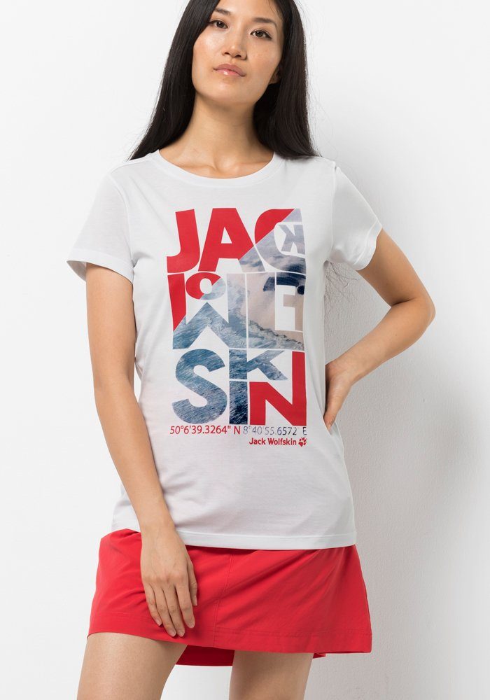 sind alle hier im Angebot! Jack Wolfskin NAVIGATION T-Shirt naturweiß T W